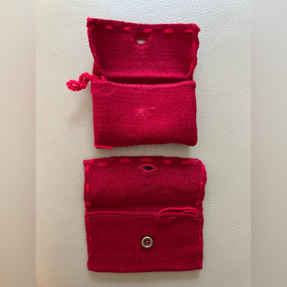 Set 3 VTG Starbucks Knit Envelope & Card Holiday Ornament Gift Pouch Bag - Picture 11 of 15